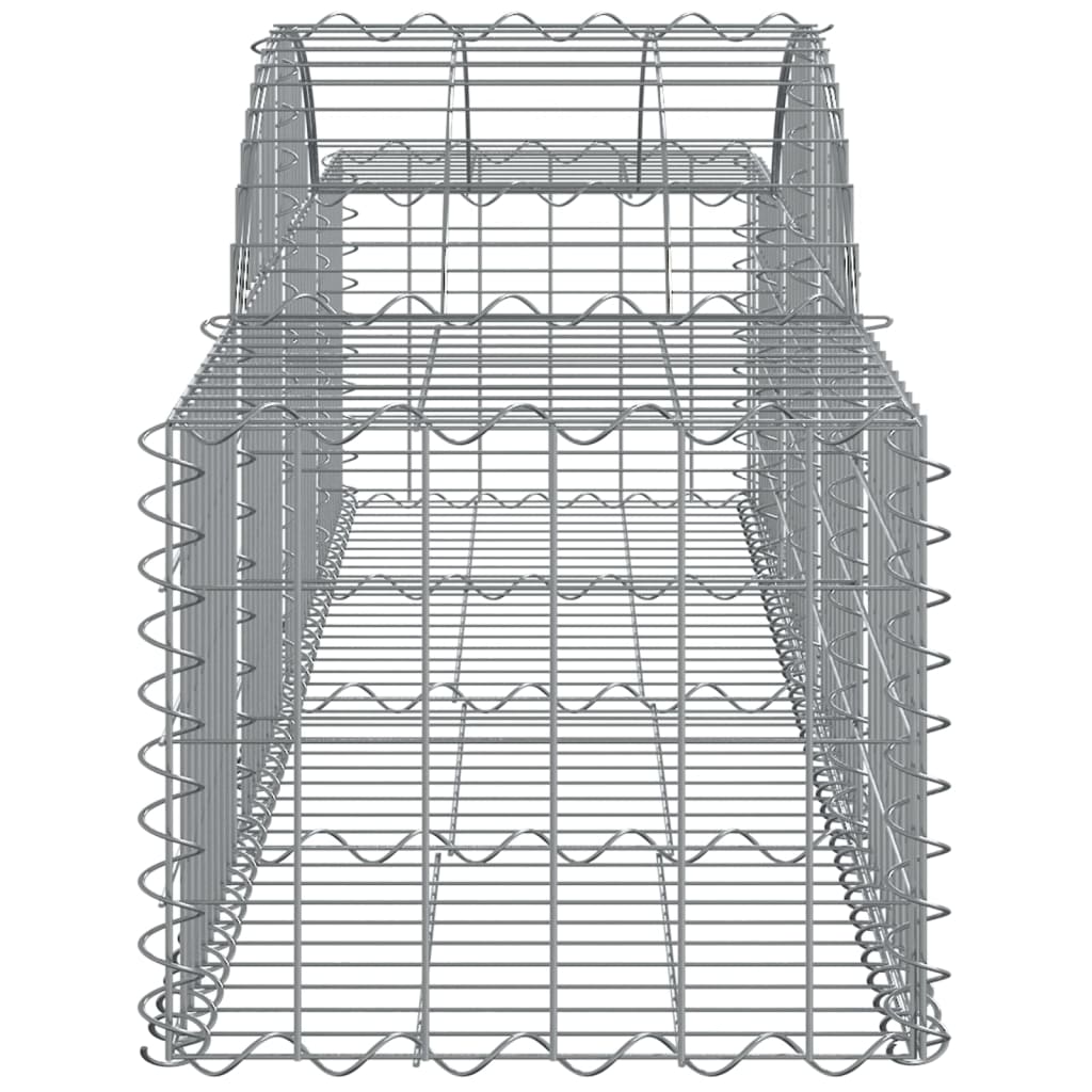 vidaXL Oblúkový gabionový kôš 11 ks 200x50x40/60 cm pozinkované železo