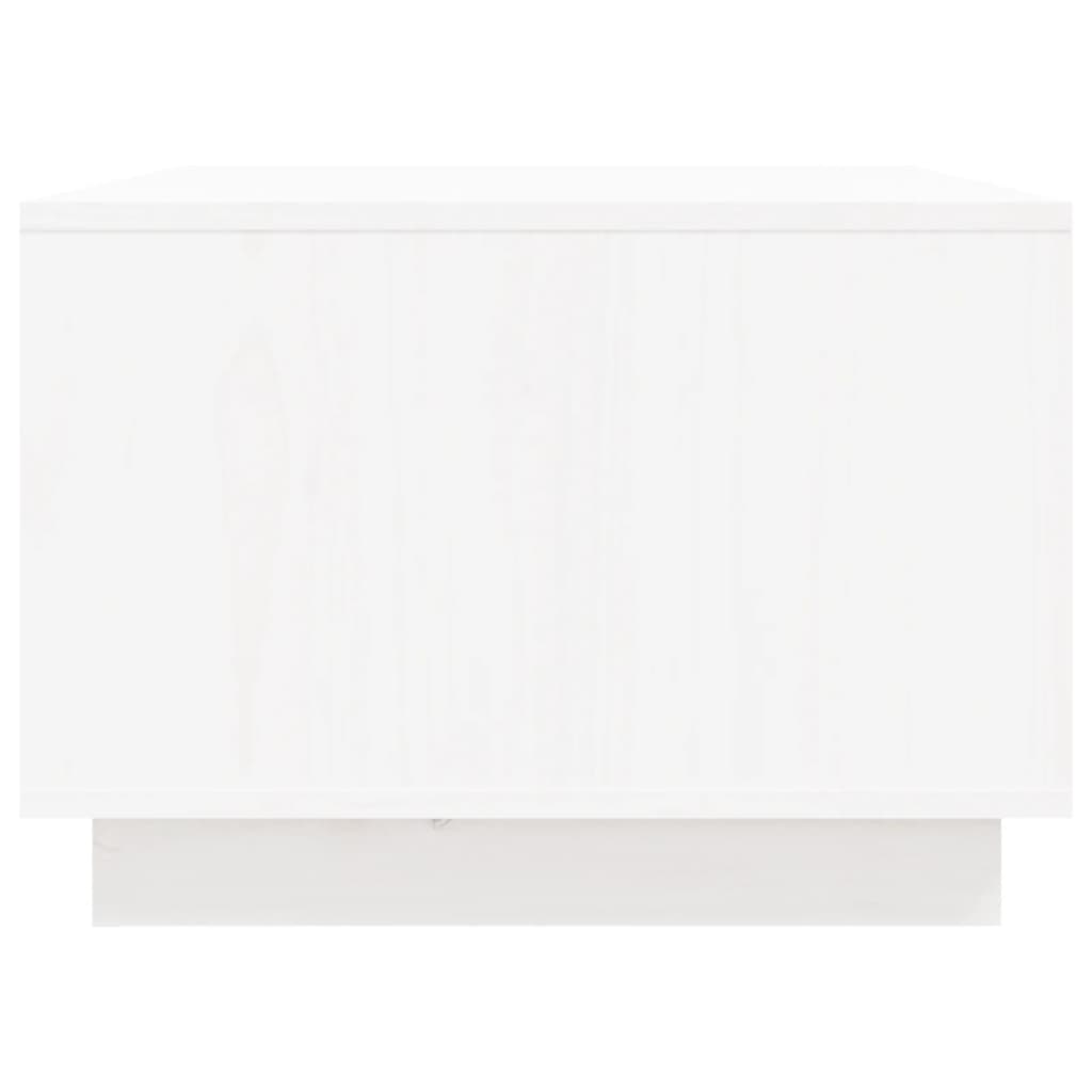 vidaXL Konferenčný stolík biely 80x50x35 cm borovicový masív