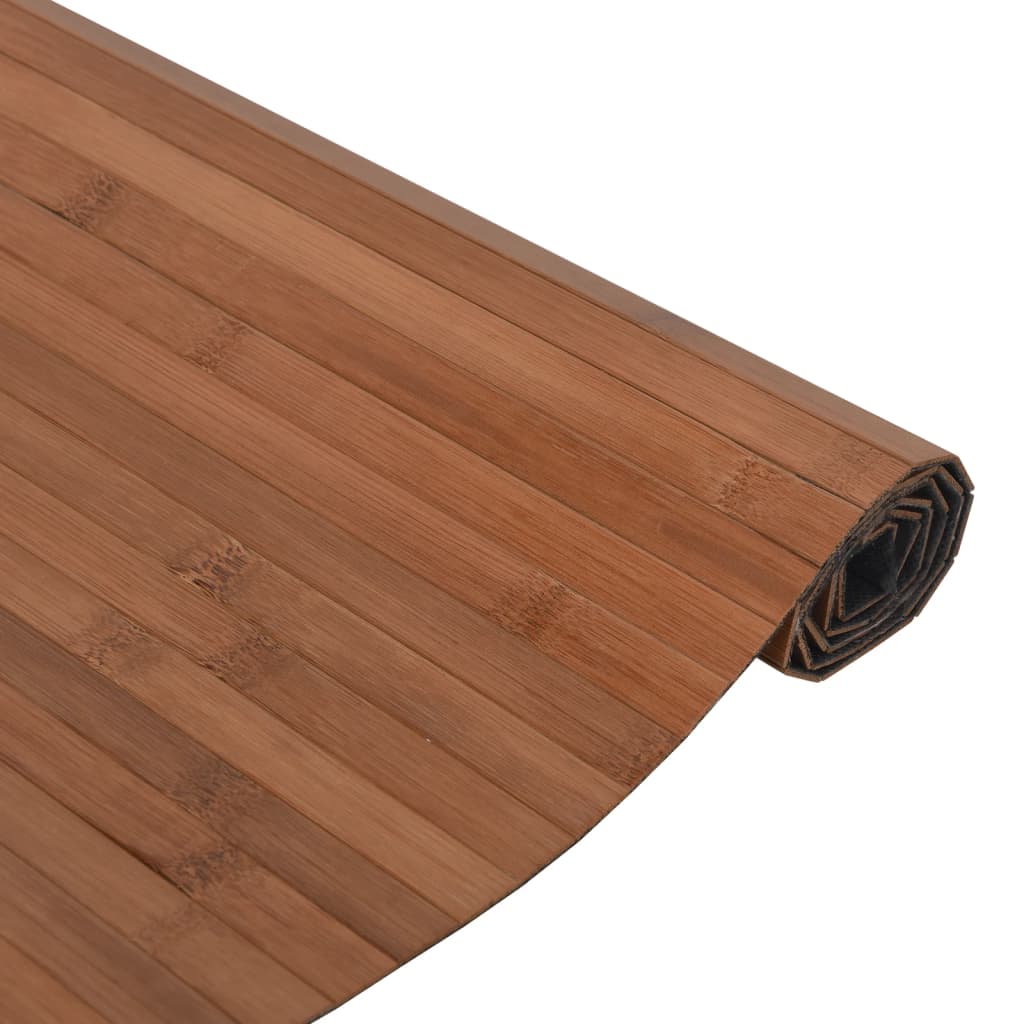 vidaXL Koberec obdĺžnikový hnedý 60x200 cm bambus