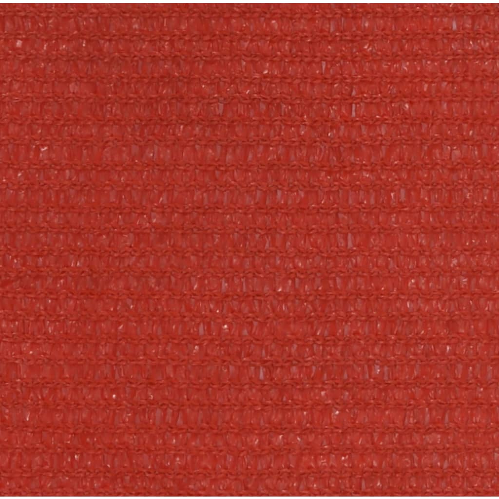 vidaXL Tieniaca plachta 160 g/m² červená 4x7 m HDPE