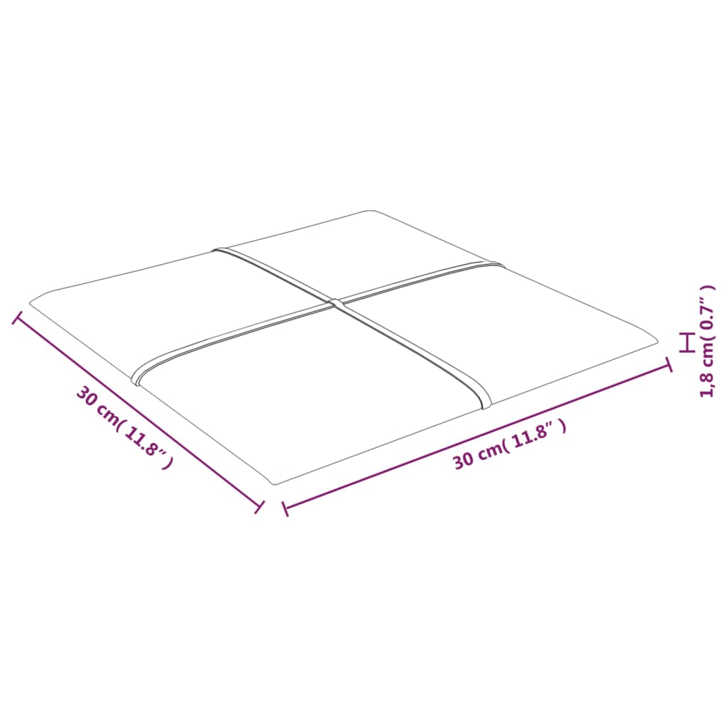 vidaXL Nástenné panely 12 ks žlté 30x30 cm zamatové 1,08 m²