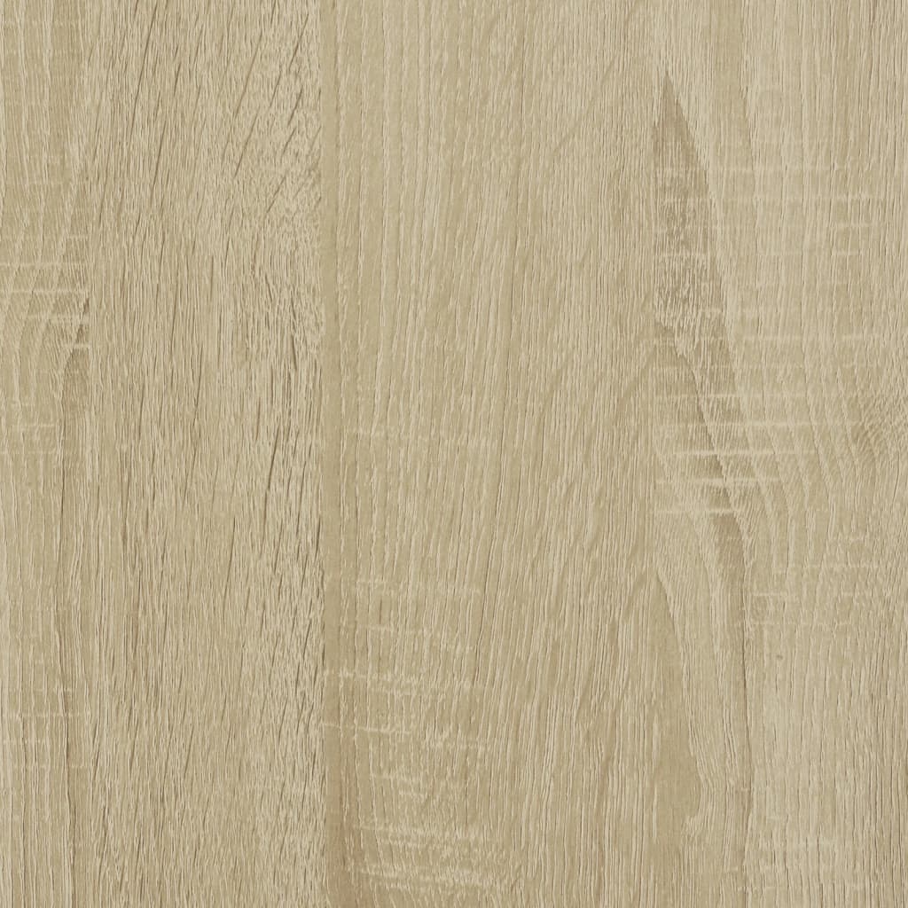 vidaXL Posteľný rám dub sonoma 90x190 cm kompozitné drevo a kov