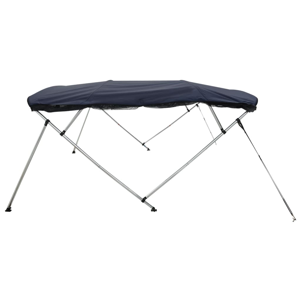 vidaXL Strieška Bimini so 4 oblúkmi a stenami 243x(200-213)x137 cm