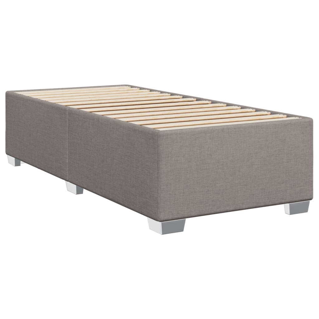 vidaXL Boxspring posteľ s matracom sivohnedý 100x200 cm látka