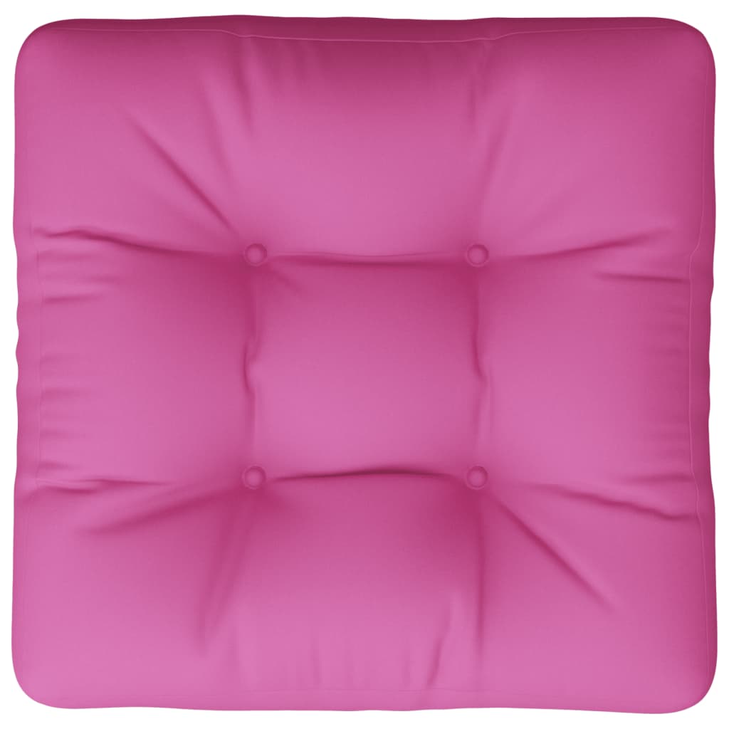 vidaXL Podložka na paletový nábytok, ružová 50x50x12 cm, látka