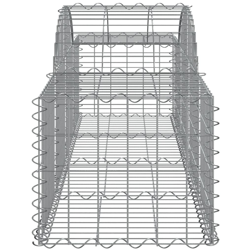 vidaXL Oblúkový gabionový kôš 9 ks 200x50x40/60 cm pozinkované železo