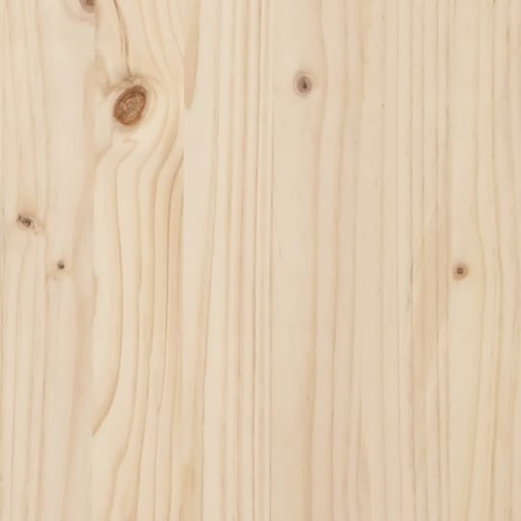 vidaXL Posteľný rám s čelom 90x200 cm masívne drevo
