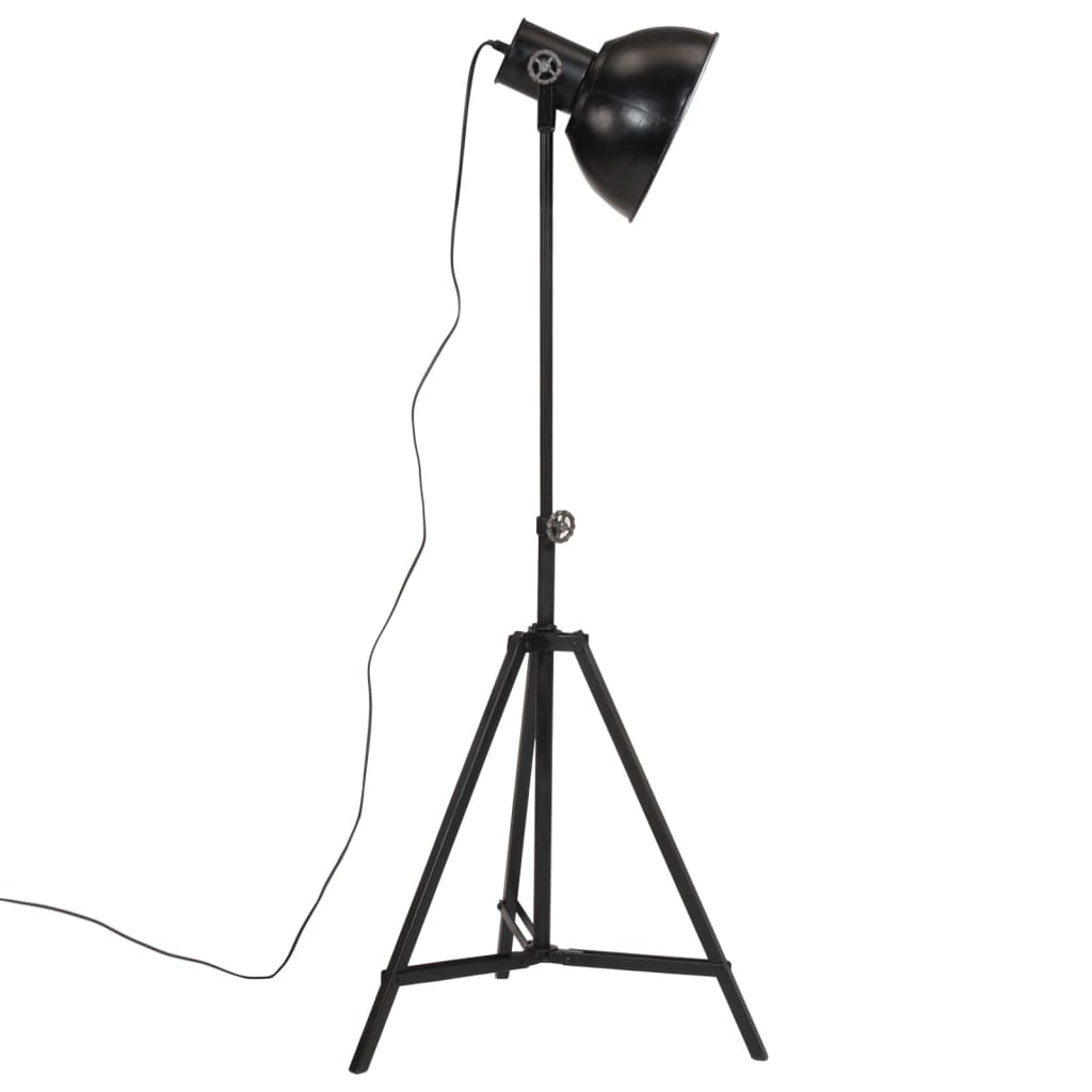 vidaXL Podlahová lampa 25 W čierna 61x61x90/150 cm E27