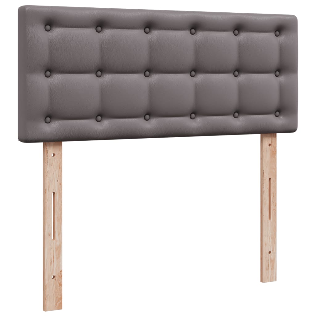 vidaXL Boxspring posteľ s matracom sivá 120x190 cm umelá koža