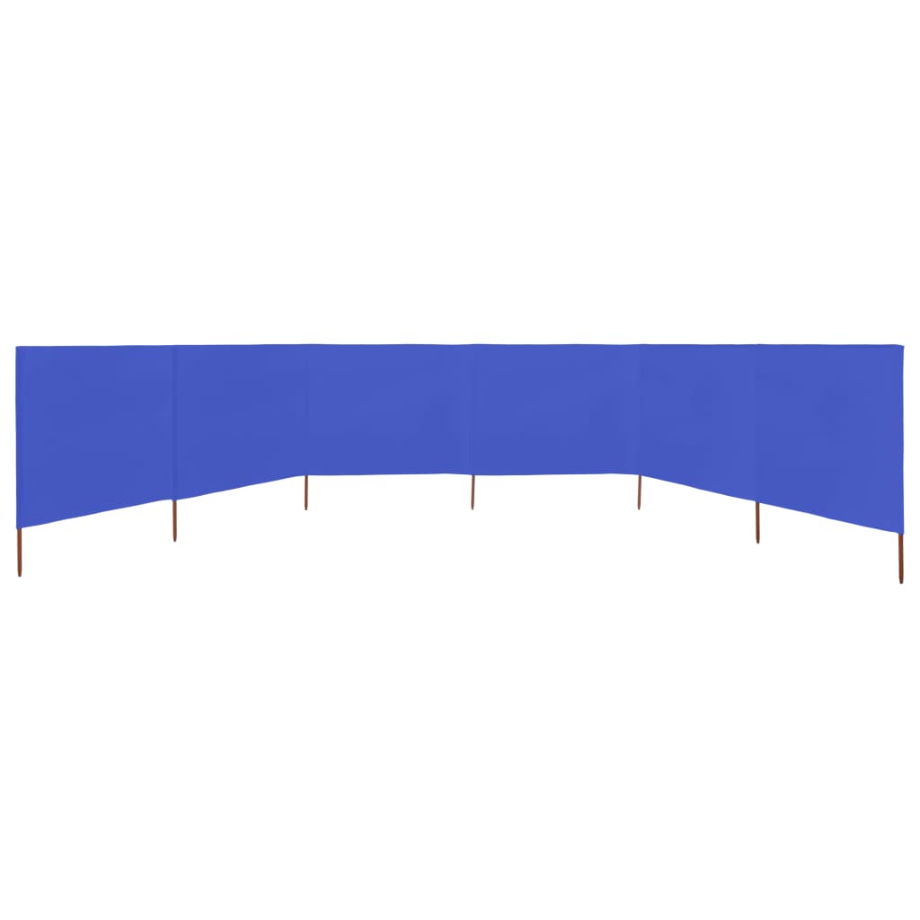 vidaXL 6-panelová zábrana proti vetru látková 800x160 cm azúrovo-modrá