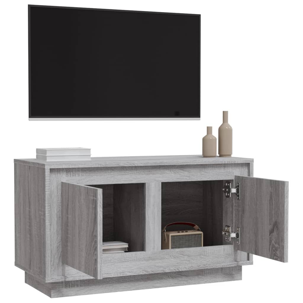 vidaXL TV skrinka sivý dub sonoma 80x35x45 cm spracované drevo