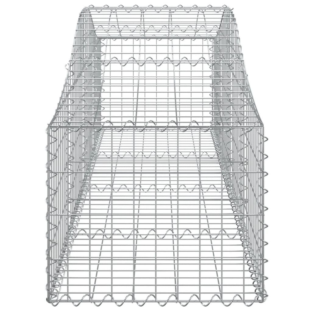 vidaXL Oblúkové gabionové koše 3 ks 200x50x40/60 cm pozink. železo