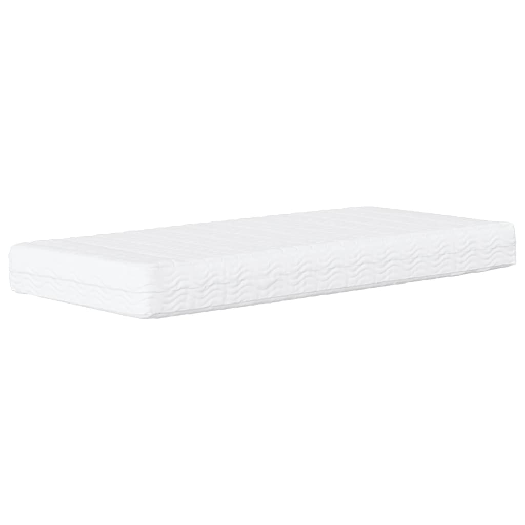 vidaXL Denná posteľ s matracom bledosivá 90x190 cm zamat