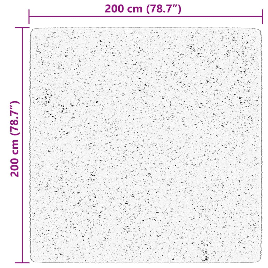 vidaXL Koberec HUARTE krátky vlas mäkký a umývateľný rumenec 200x200cm