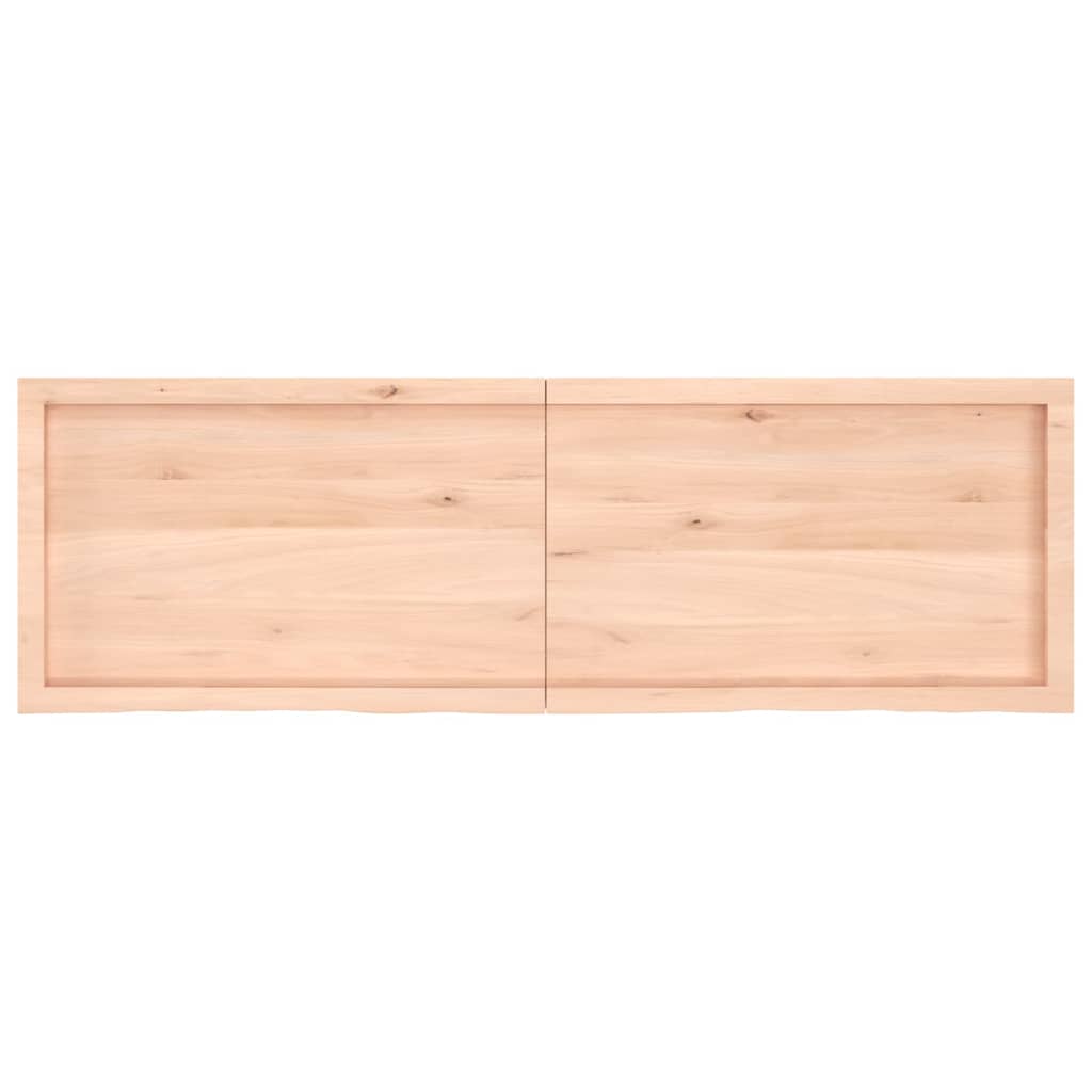 vidaXL Stolová doska 160x50x(2-4) cm neošetrený dubový masív