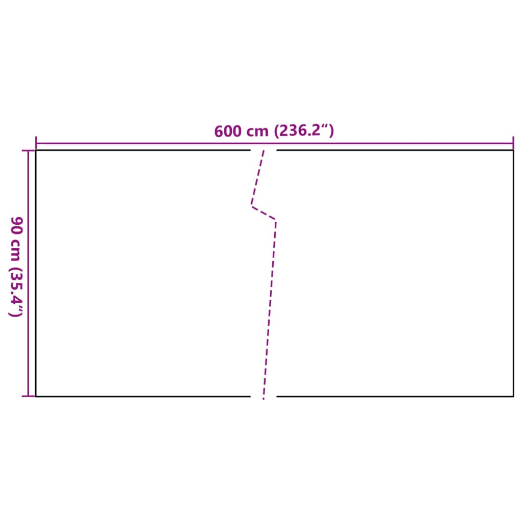 vidaXL Balkónová zástena antracitová 600x90 cm polyratan