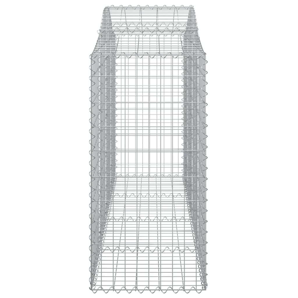 vidaXL Oblúkové gabionové koše 12 ks 200x50x120/140 cm pozink. železo