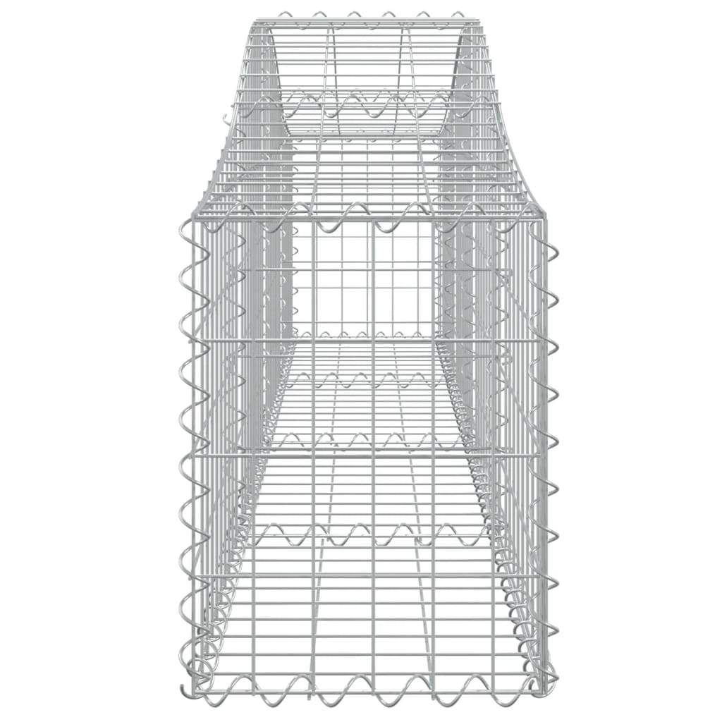 vidaXL Oblúkový gabionový kôš 13 ks 200x30x40/60 cm pozinkované železo