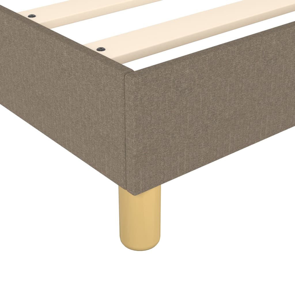 vidaXL Boxspring posteľ s matracom sivohnedý 120x200 cm látka
