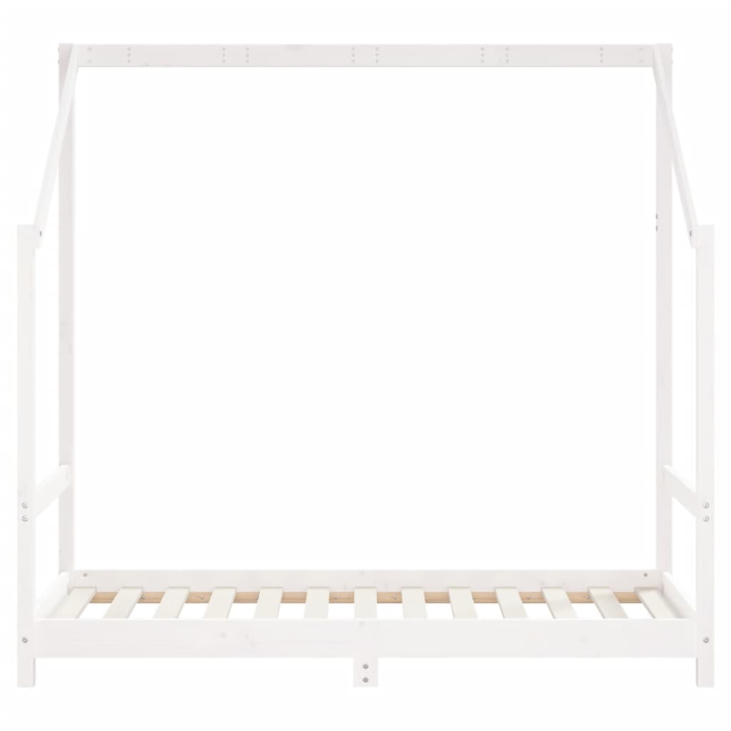 vidaXL Rám detskej postele biely 2x(80x160) cm masívna borovica