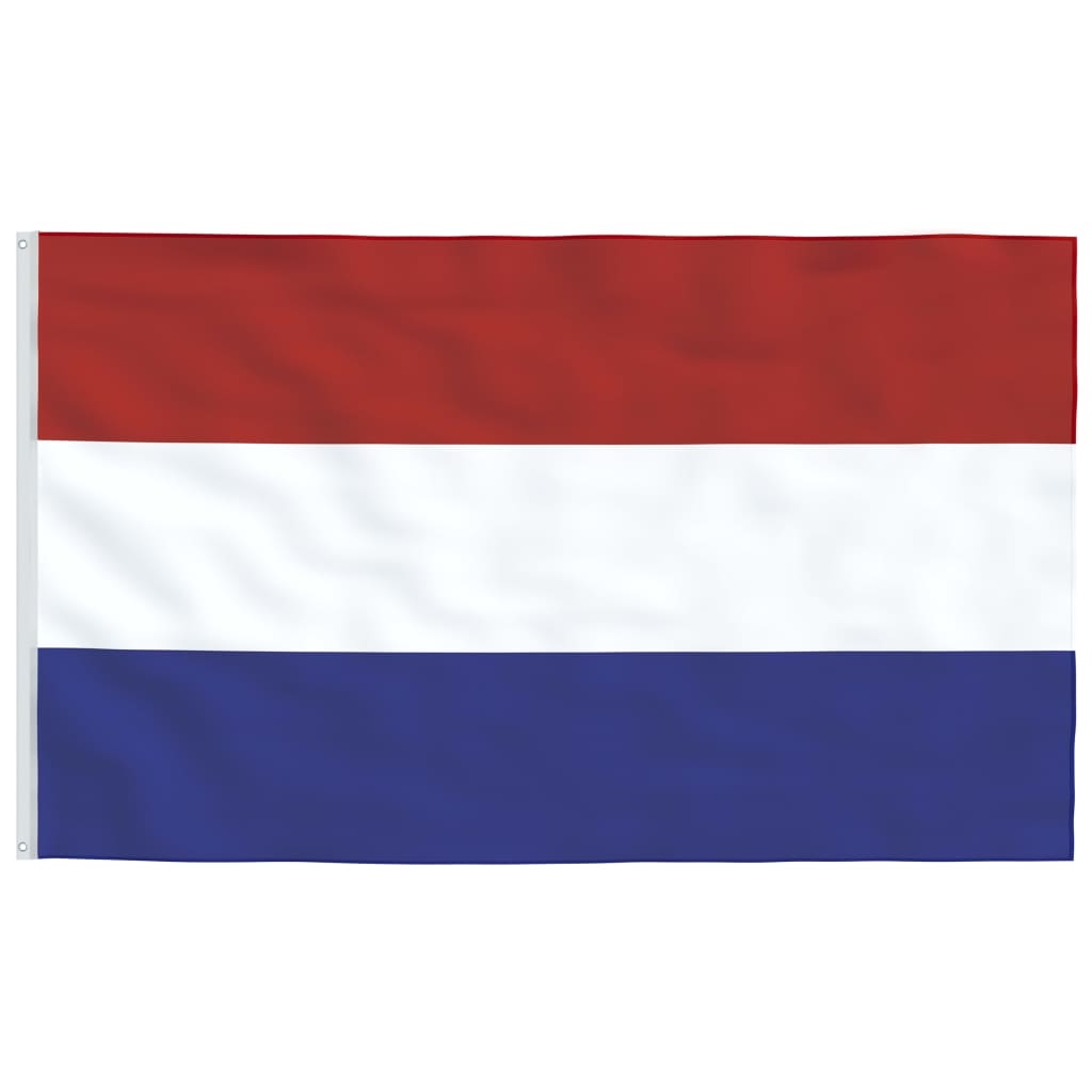 vidaXL Vlajka Holandska a tyč 5,55 m hliník