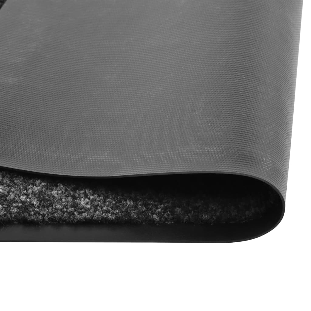 vidaXL Rohožka, prateľná, čierna 120x180 cm