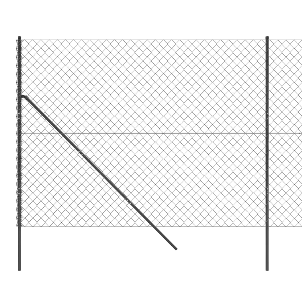 vidaXL Drôtený plot antracitový 1,8x25 m