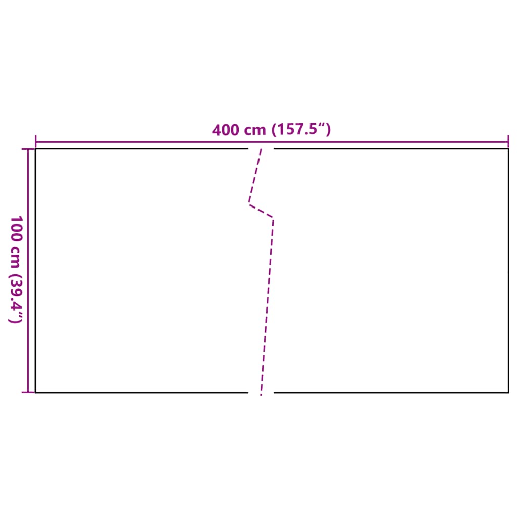 vidaXL Balkónová zástena hnedo-čierna 400x100 cm polyratan