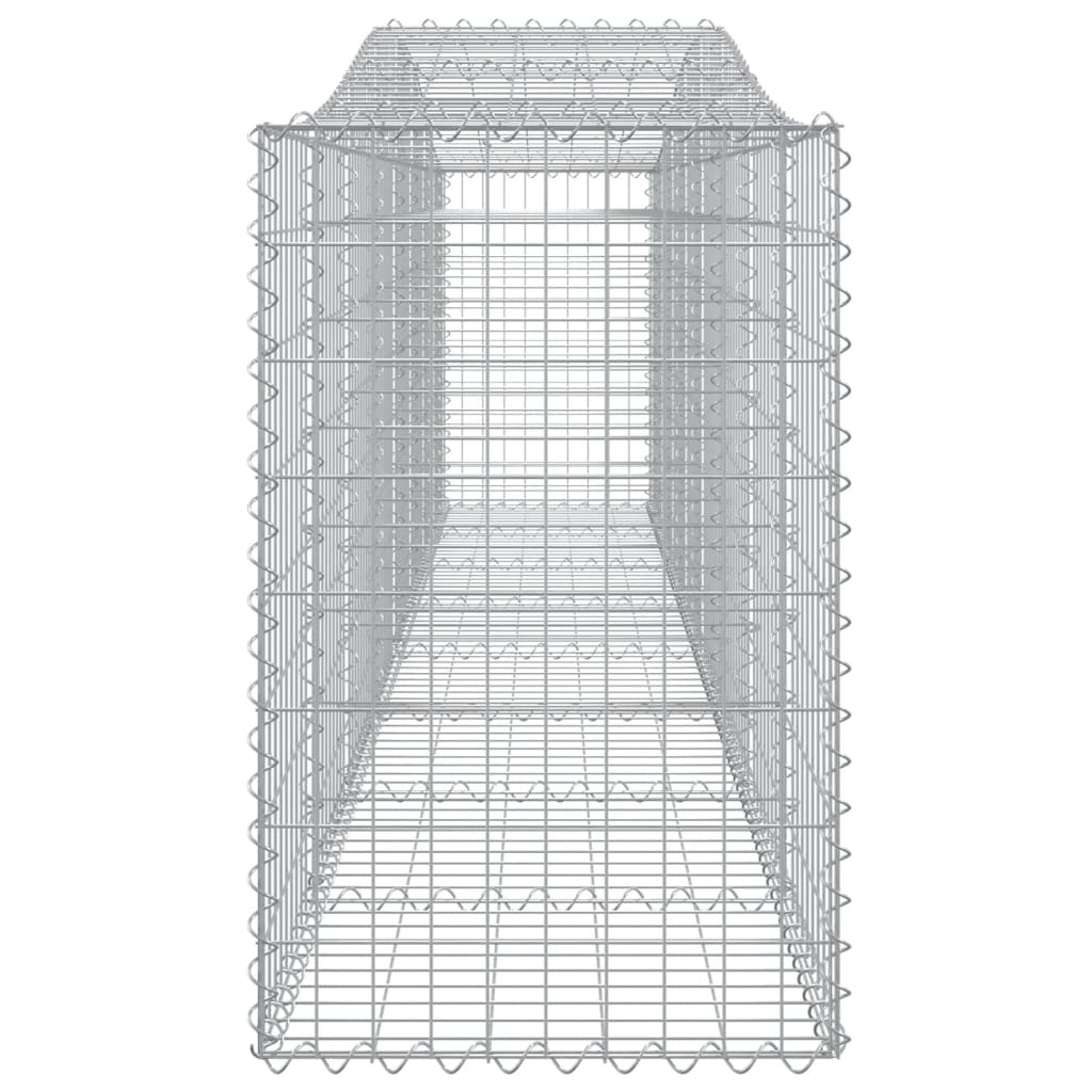 vidaXL Oblúkové gabionové koše 2 ks 400x50x80/100cm pozinkované železo