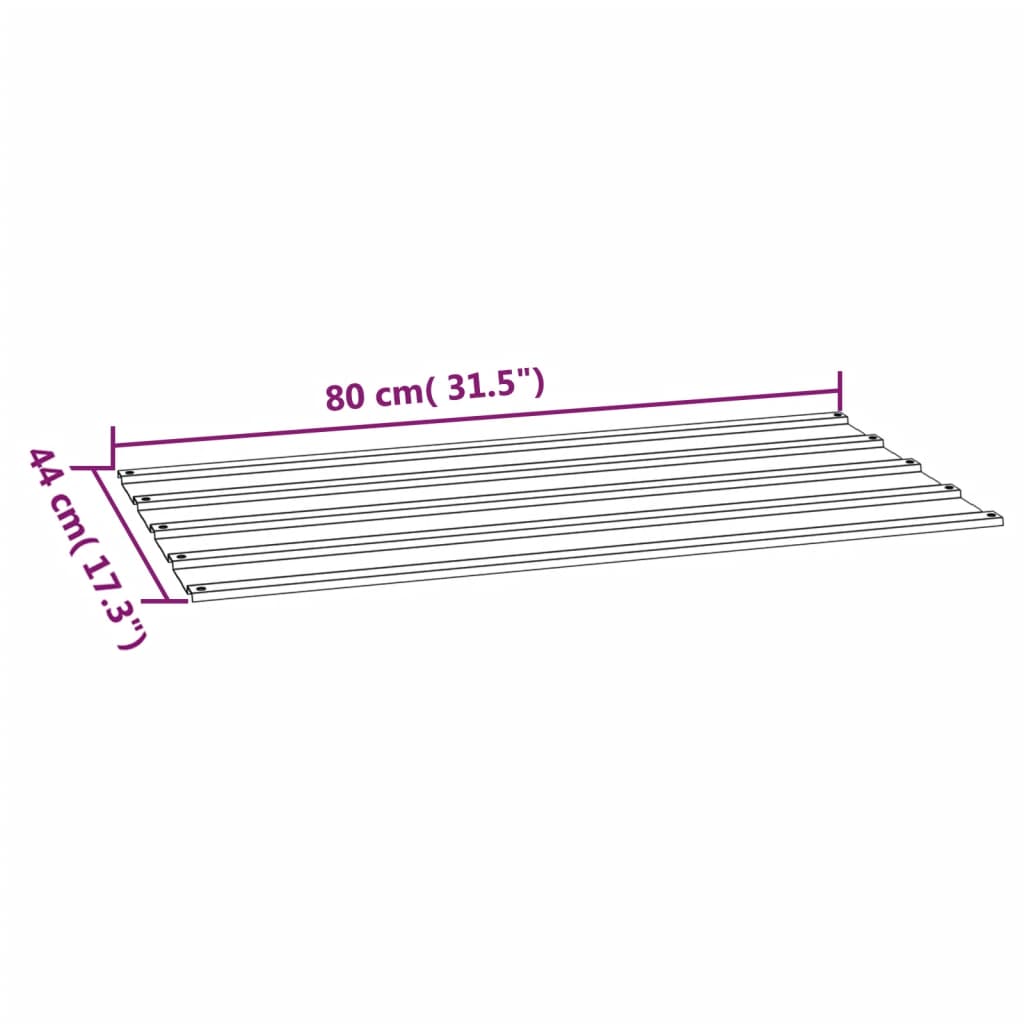 vidaXL Strešné panely 12 ks, hrdzavé 80x44 cm, cortenová oceľ