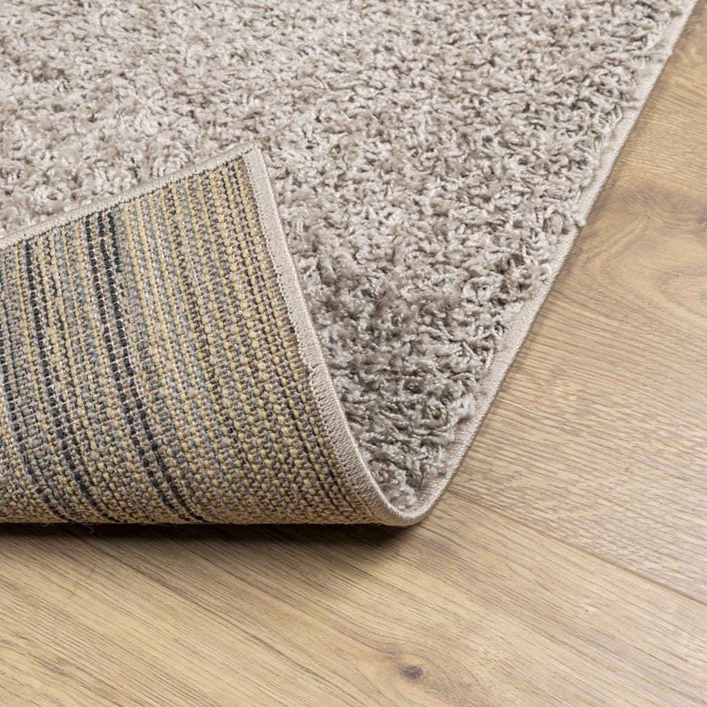 vidaXL Shaggy koberec PAMPLONA, vysoký vlas, moderný, béžový 120x170cm