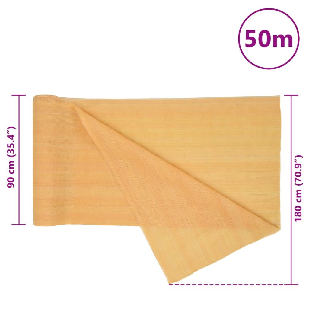 vidaXL Tieniaca sieť piesková 1,8x50 m HDPE 195 g/m²