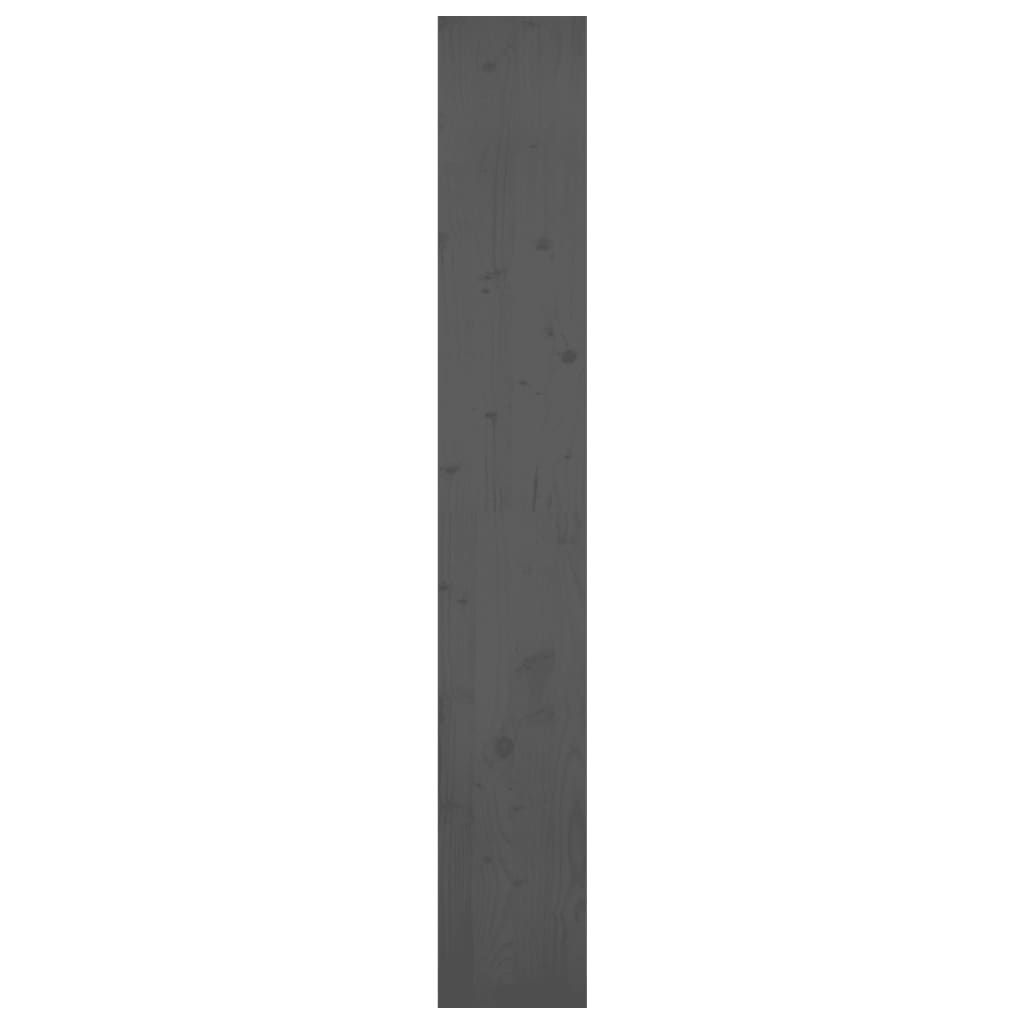 vidaXL Knižnica/deliaca stena sivá 80x30x199,5 cm masívna borovica