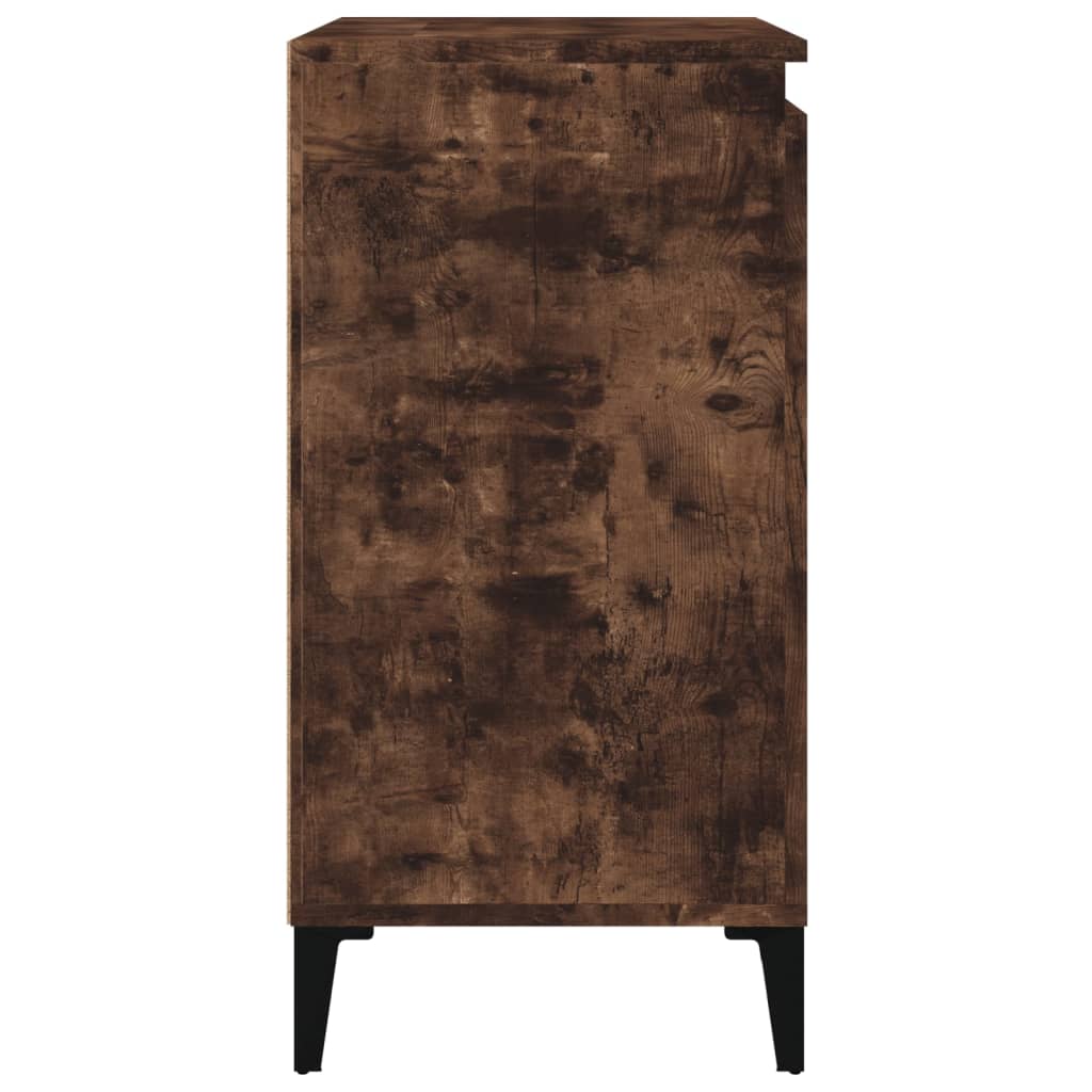 vidaXL Nočný stolík dymový dub 40x35x70 cm spracované drevo