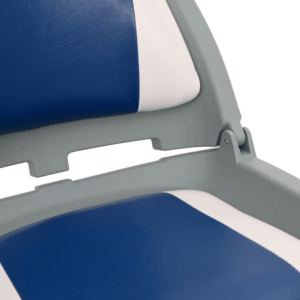 vidaXL 2-dielna skladacia súprava sedadiel do člna modro-biely vankúš