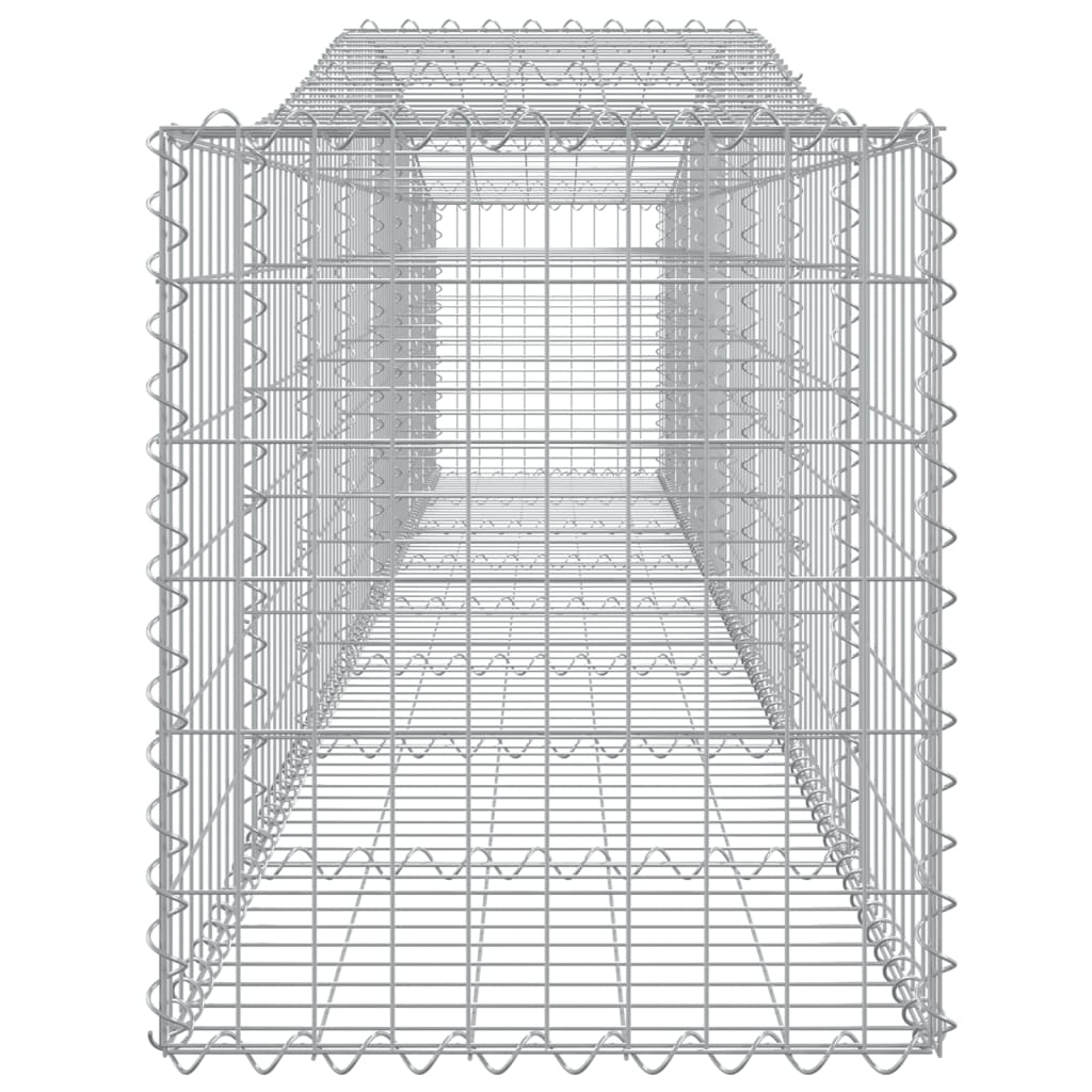 vidaXL Oblúkový gabionový kôš 5 ks 400x50x60/80 cm pozinkované železo