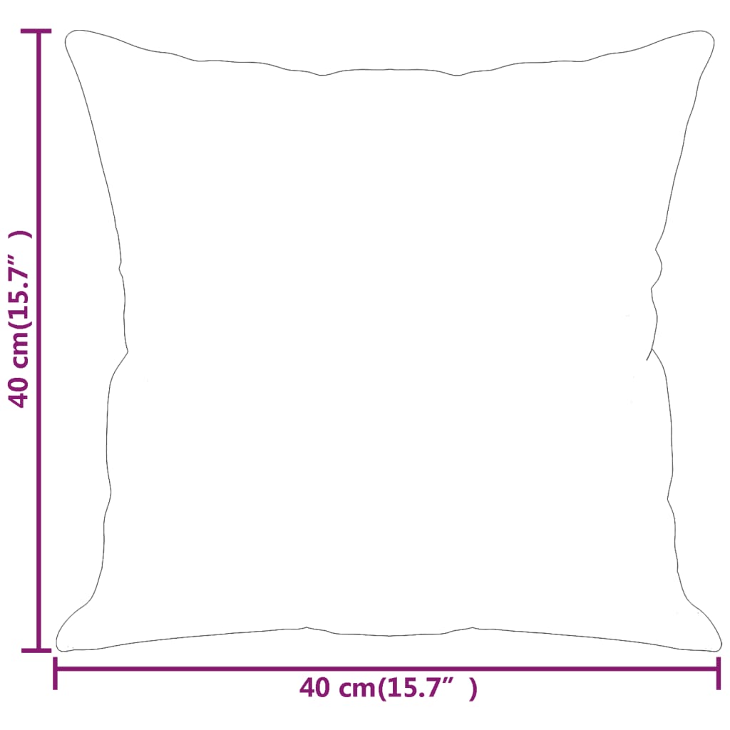 vidaXL Dekoratívne vankúše 2 ks vínové 40x40 cm umelá koža