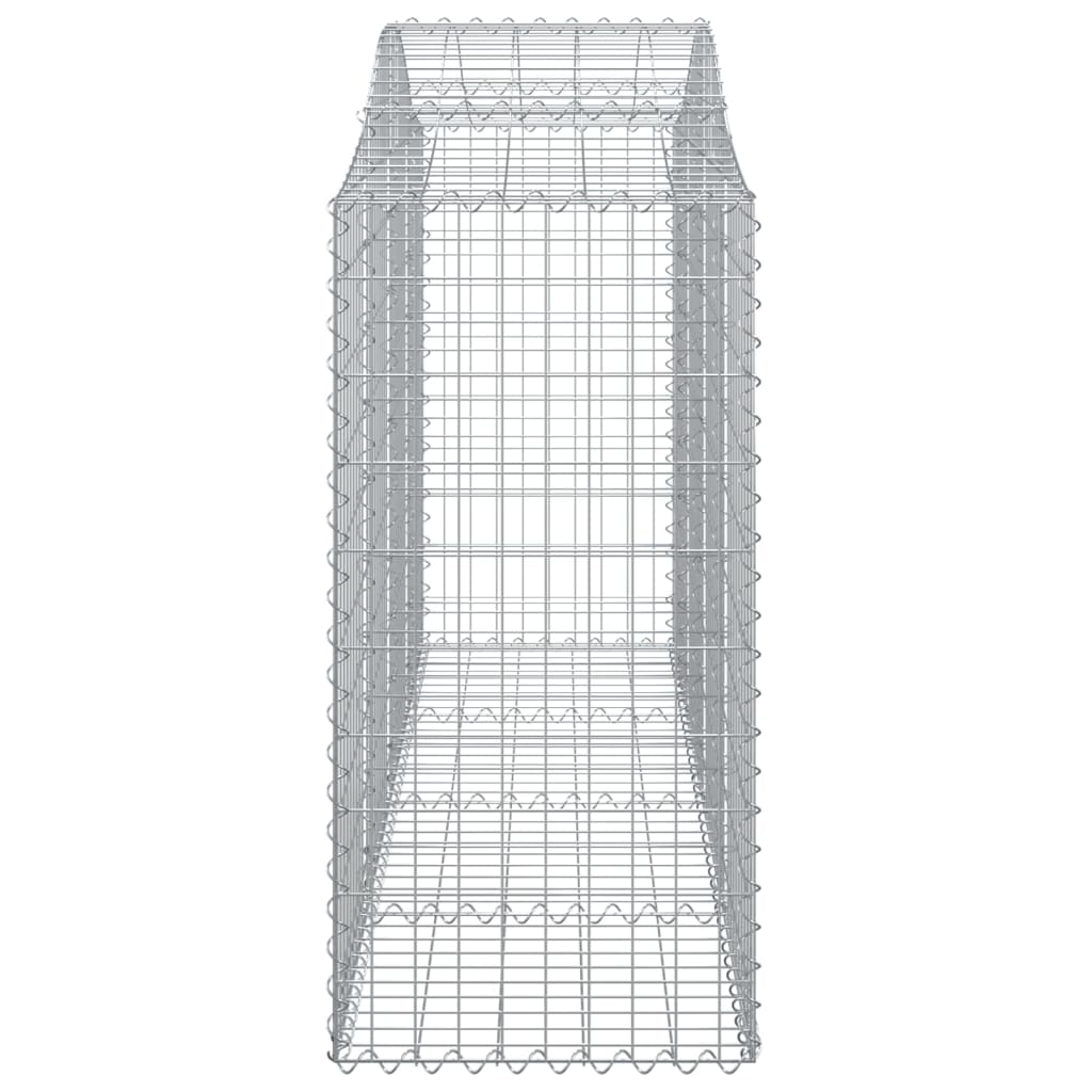 vidaXL Oblúkové gabiónové koše 4ks 200x50x100/120cm pozinkované železo