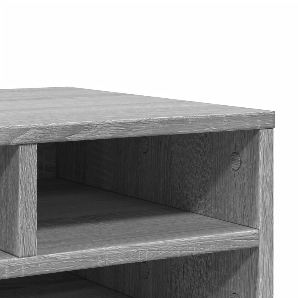 vidaXL Stojan na tlačiareň sivá sonoma 49x40x22,5 cm kompozitné drevo