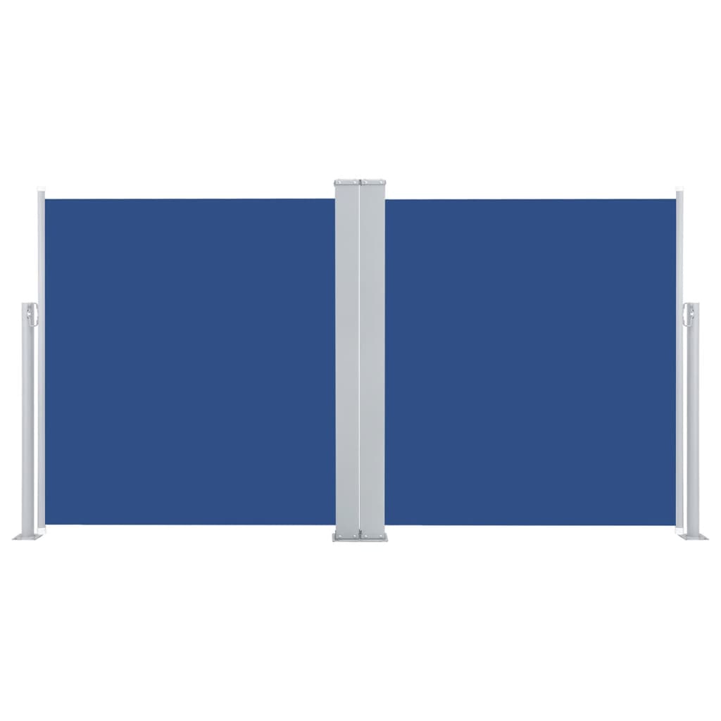 vidaXL Zaťahovacia bočná markíza, modrá 140x600 cm