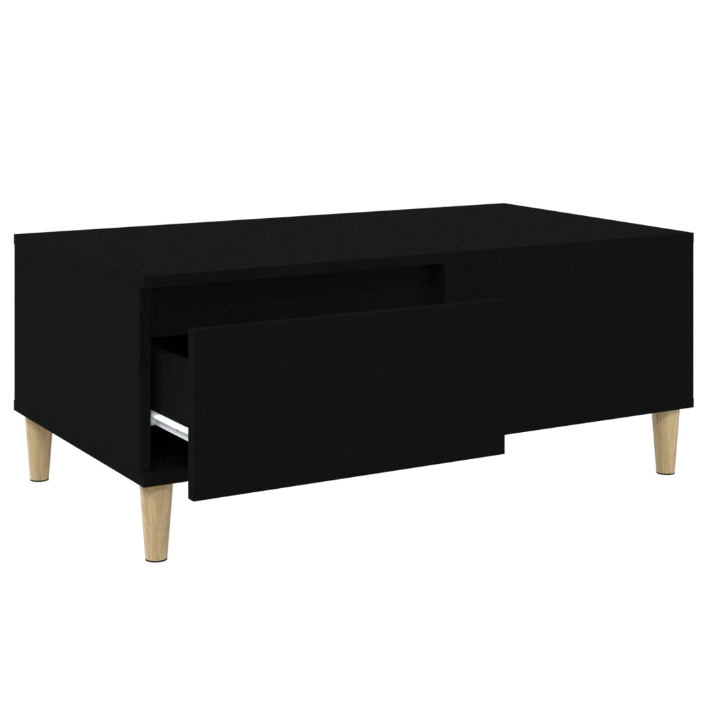 vidaXL Konferenčný stolík čierny 90x50x36,5 cm spracované drevo