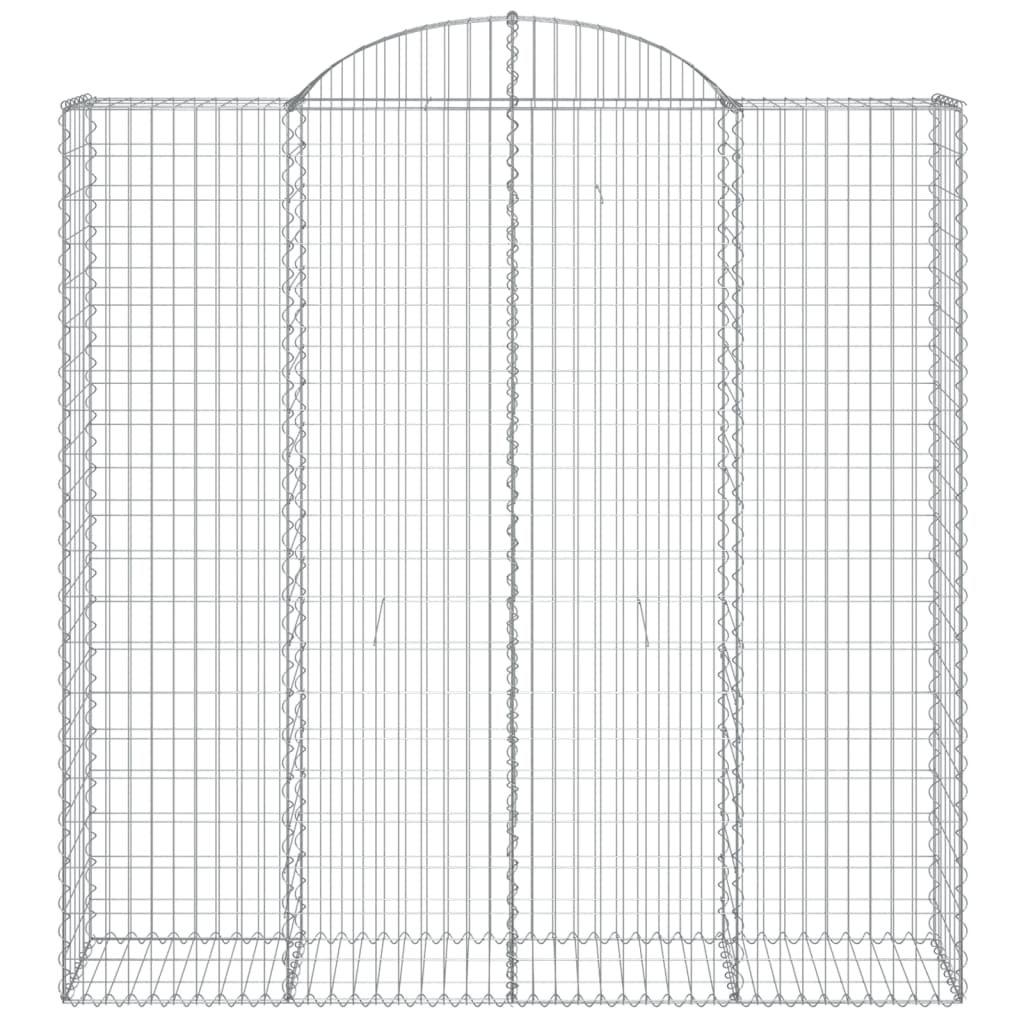 vidaXL Oblúkové gabiónové koše 13 ks 200x50x200/220cm pozinkov. železo