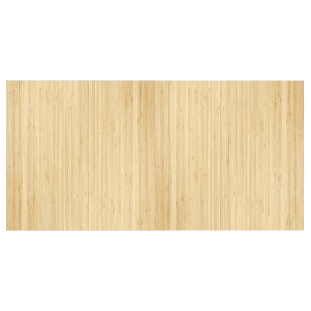 vidaXL Koberec obdĺžnikový bledý prírodný 100x200 cm bambus