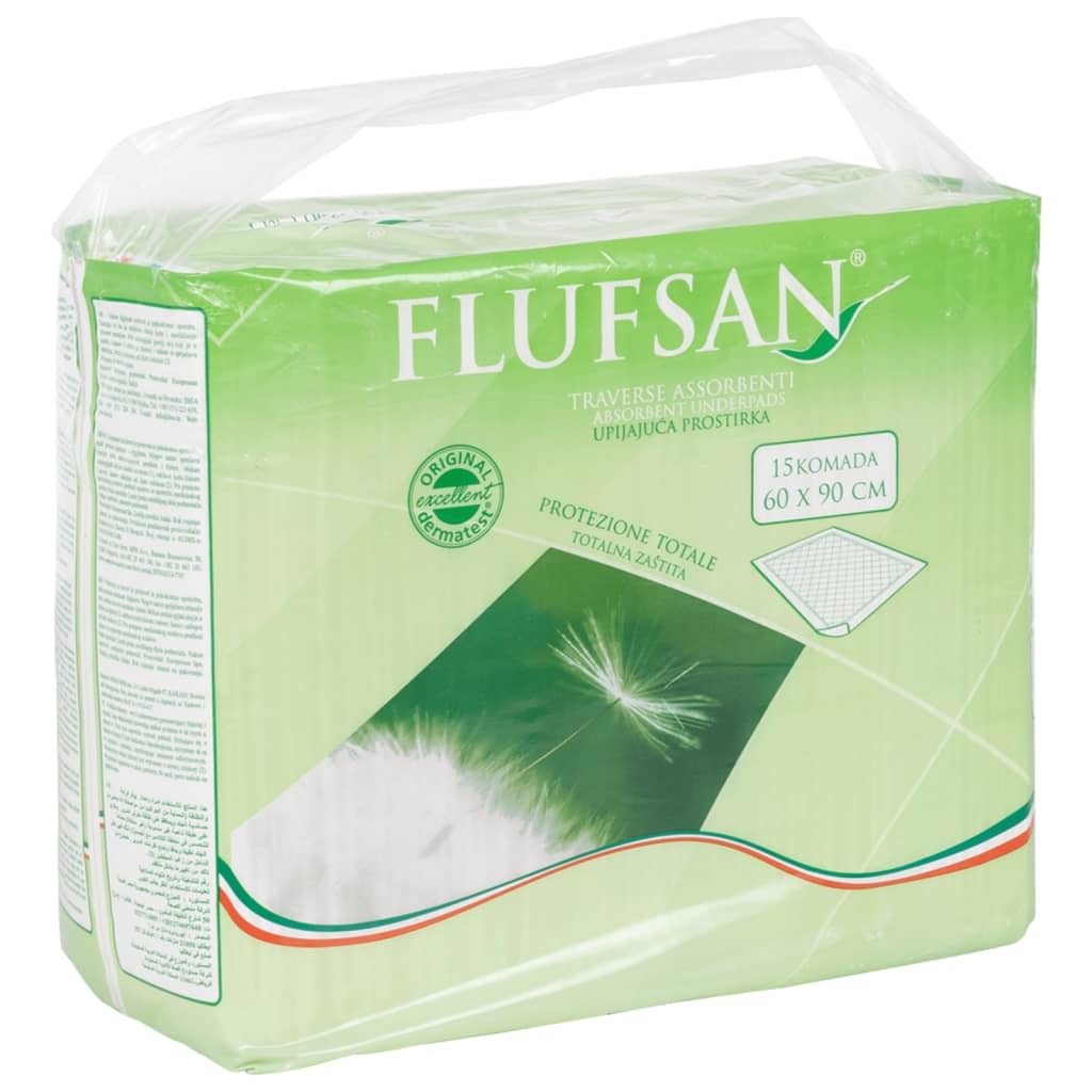 Flufsan Inkontinenčné podložky na posteľ 90 ks 60x90 cm