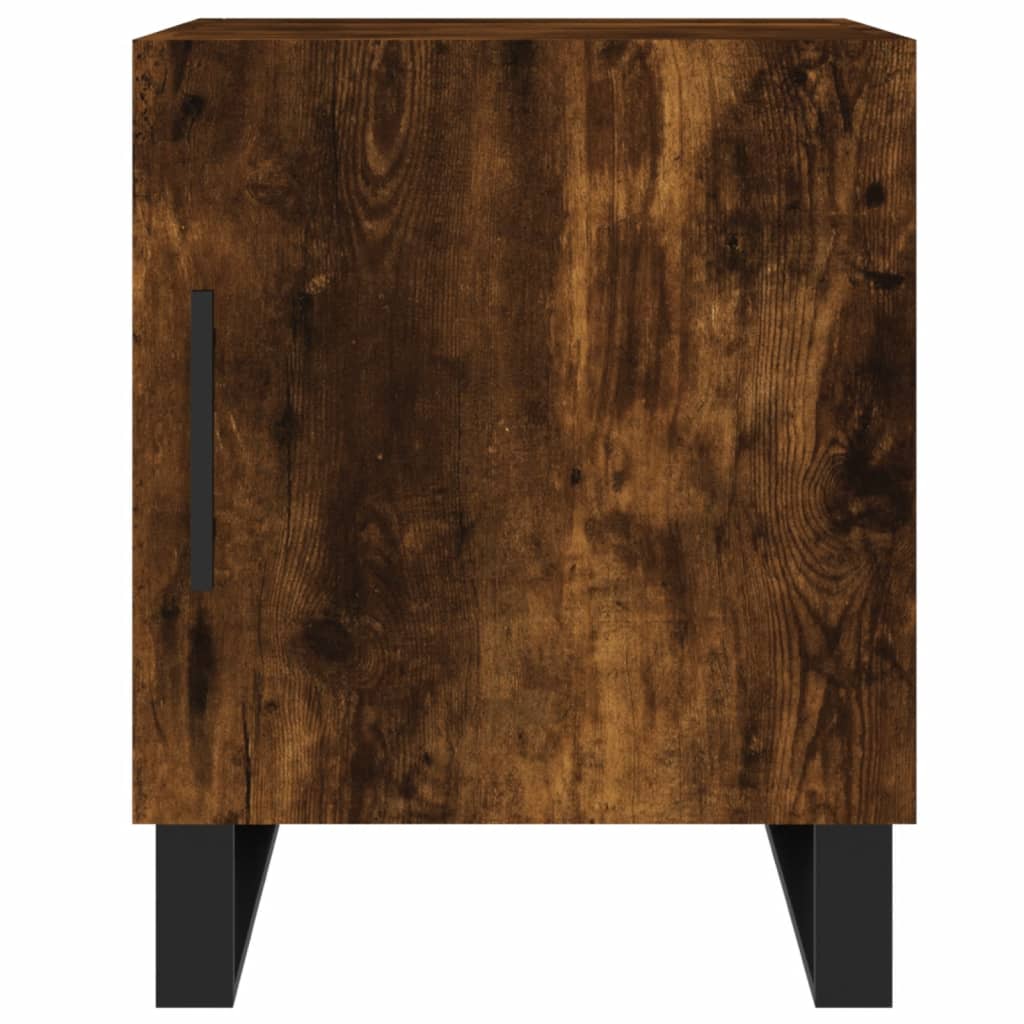 vidaXL Nočný stolík dymový dub 40x40x50 cm kompozitné drevo