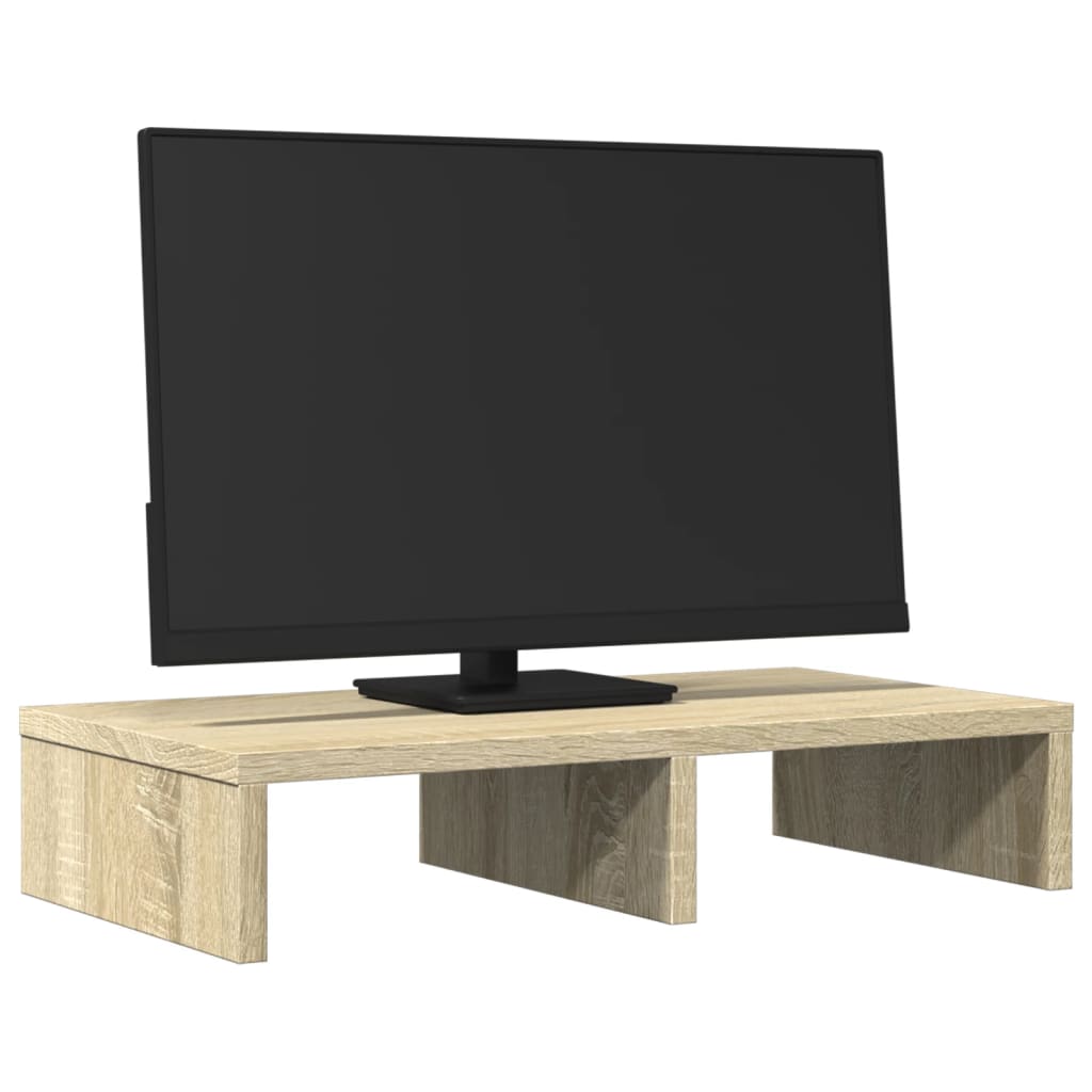 vidaXL Stojan na monitor dub sonoma 50x27x10 cm kompozitné drevo