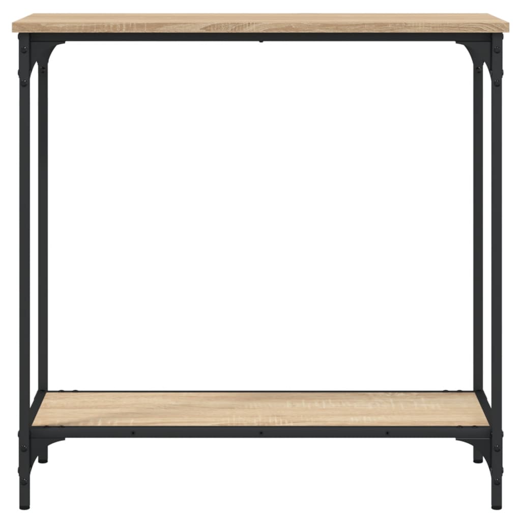 vidaXL Konzolový stolík dub sonoma 75x30,5x75 cm kompozitné drevo