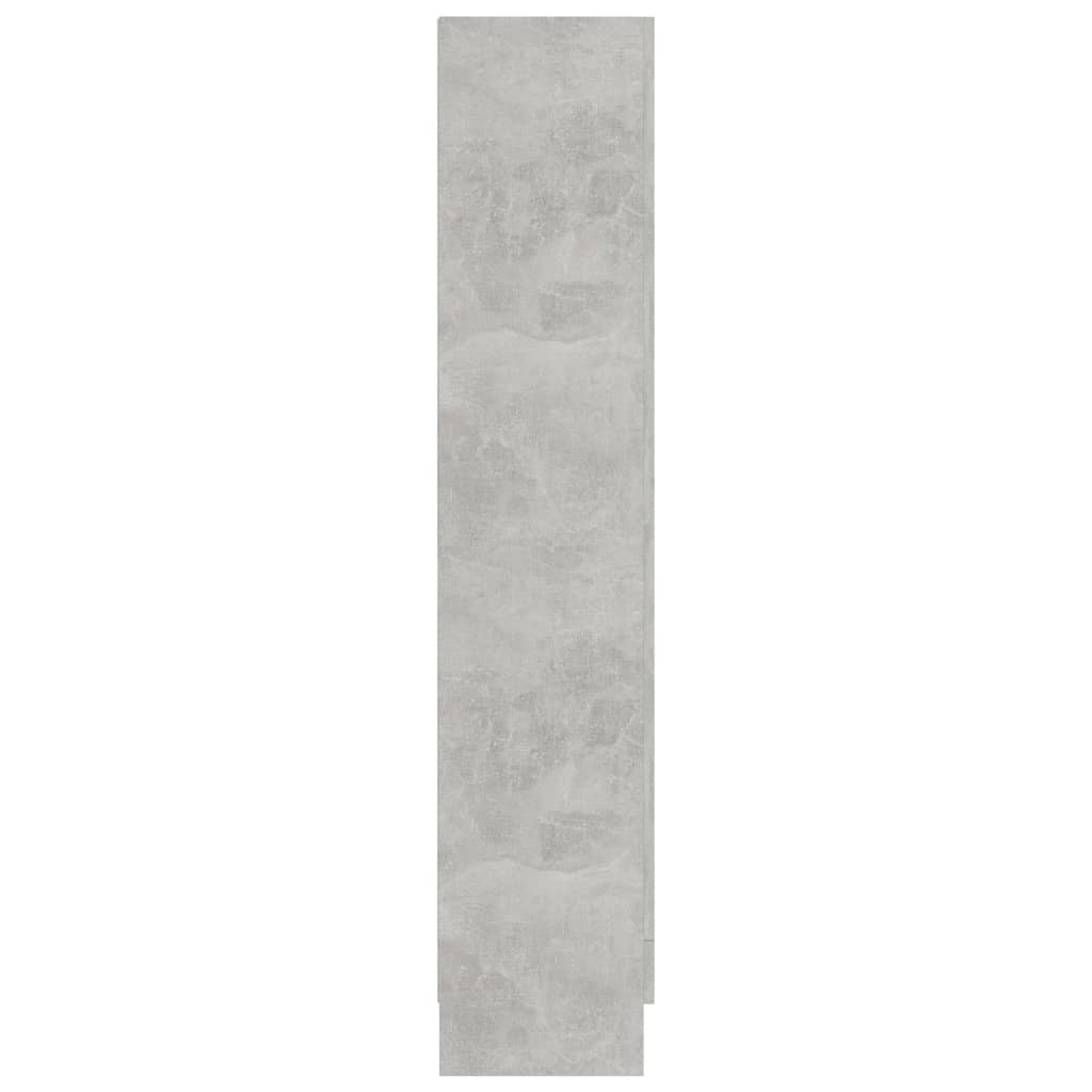 vidaXL Vitrína, betónovo sivá 82,5x30,5x150 cm, kompozitné drevo
