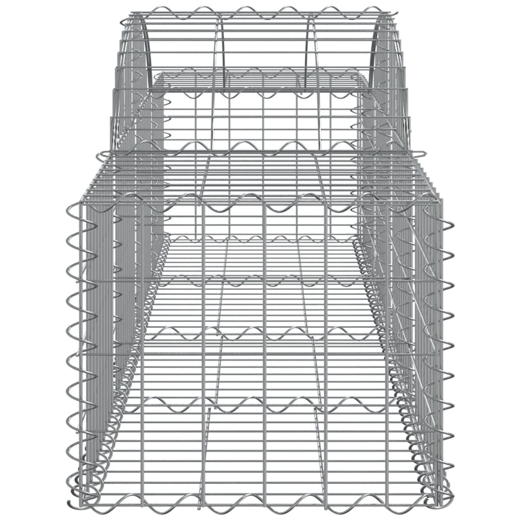 vidaXL Oblúkový gabionový kôš 20 ks 200x50x40/60 cm pozinkované železo