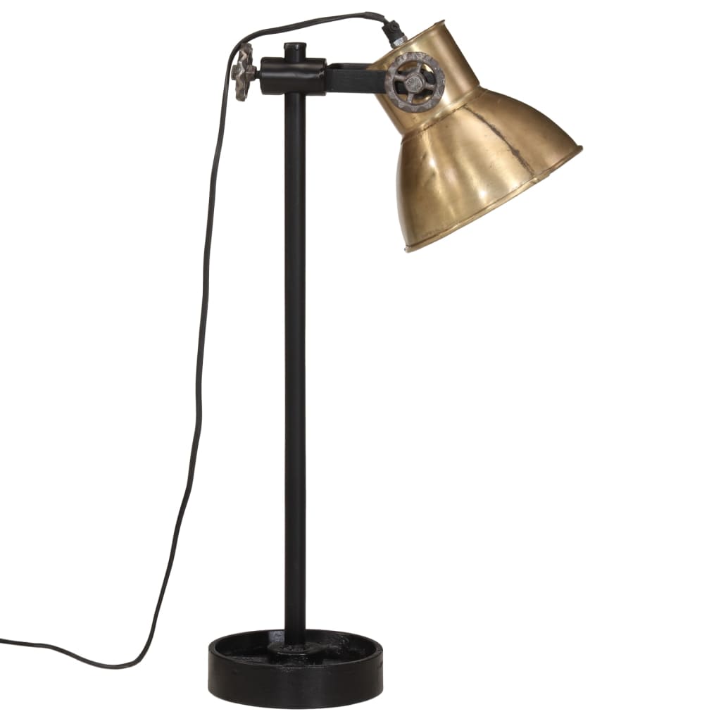 vidaXL Stolová lampa 25 W starožitná mosadzná 15x15x55 cm E27